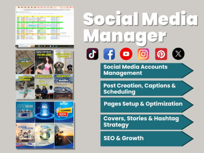 Top-Rated Social Media Manager |Posting & Engagement |Community Management