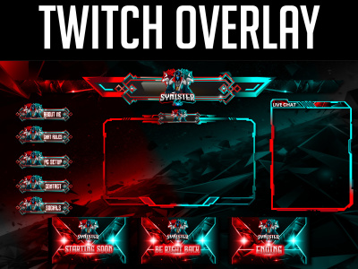 High-Quality Twitch Stream Graphics: Overlays ,banners , Panels & Emotes