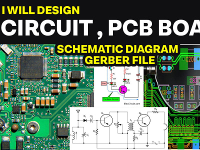 Circuit design, schematic, PCB board, and Gerber using Altium and Eagle