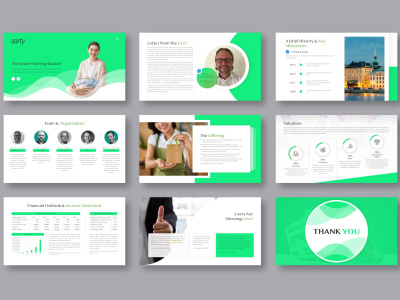 A professional Pitch Deck for fundraising