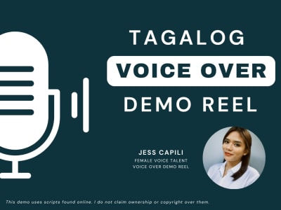A Professional Female Tagalog Voice Over