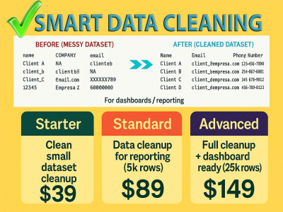 Smart Data Cleaning & CSV Structuring – Ready for Analysis or ...