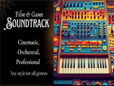 A professionally recorded game or film soundtrack.