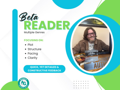 A professional beta reading of your fiction novel, novella, or short story