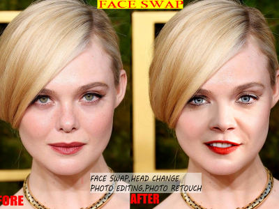 Face swap head change photo edit service | Upwork