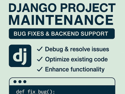 Django Project Maintenance & Backend Support | Upwork