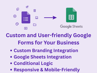 A custom Google Form creation for registration, quiz, surveys, and more.