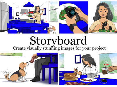 Storyboard for Film, TV, Animation, Social Media, or Video Game