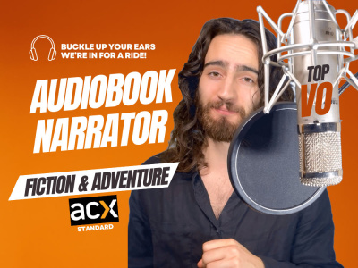 ACX standard Audiobook Voice Over with dynamic character voices and accents