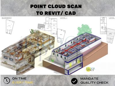 Point cloud to revit or autocad as built drawings