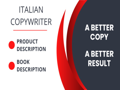 Italian product description copywriting
