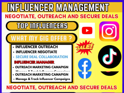 Find insinstagram influencers and manage outreach marketing campaign