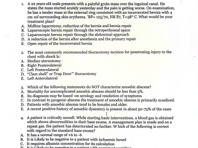 An exemplary Medical MCQs bank notes for revision.