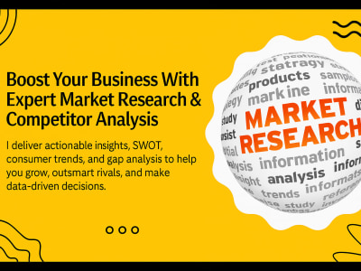 Comprehensive market research with competitor analysis