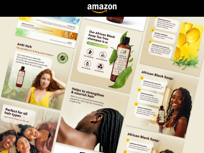 Amazon graphic designer services: Amazon listing, A+ content product images