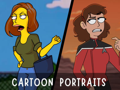 Personalized Cartoon Portrait | Simpsons, Rick and Morty & More!