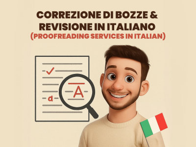 Review or proofread your text or video in Italian!