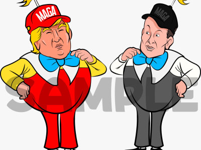 A custom political cartoon – Top Upwork artist