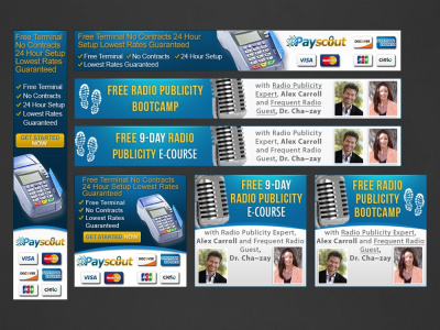A set of Static Google Display Ads banners