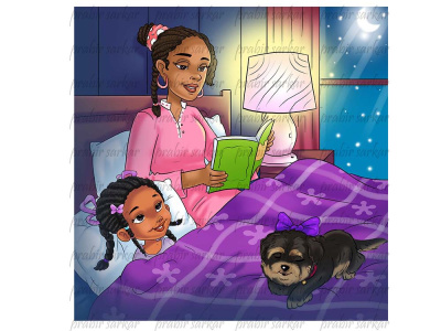 African American children book illustration