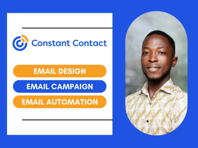 Funnel automation landing page email template setup on Constant Contact