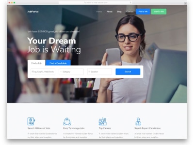 Job Board Website, Recruitment or Agency Website or Job Search Website