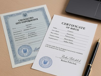 Certified Translation of Official Documents – UA / RU / PL / DE to English