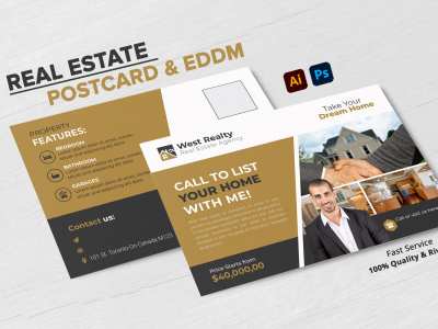 Real Estate Postcard Design & EDDM for your Business