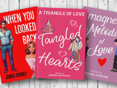 A contemporary romance book & eBook cover design