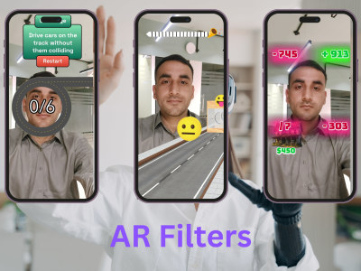 AR Filter for Snapchat, TikTok, Instagram and WebAR