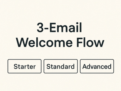 A 3-Email Welcome Sequence for E-Commerce Brands
