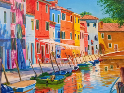 Impressionistic Landscape or portrait painting style