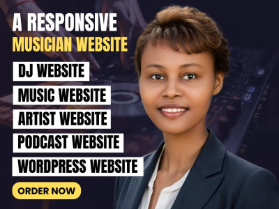 Musician website for artist, dj, music producer