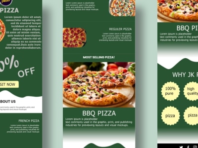 A professional and custom email template desing