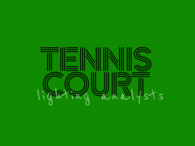 Professional TENNIS COURT lighting analysts