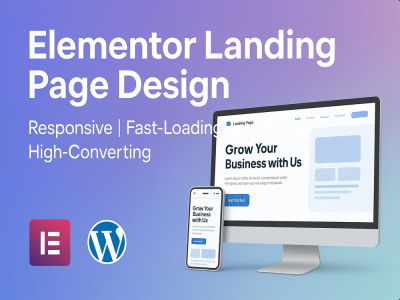 A professional and responsive WordPress Landing Page with Elementor ...