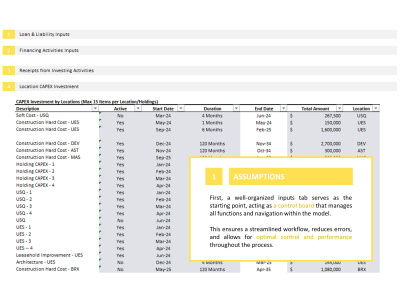 A CAPEX & Financial Input Dashboard for Smarter Investment Planning