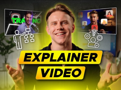 An outstanding british male spokesperson video