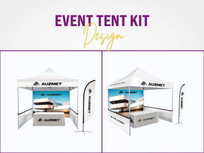 Exhibition tent or promotional canopy tent, feather fag, table cover
