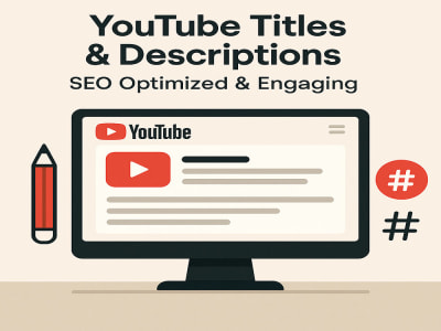 YouTube Titles & Descriptions – SEO, Engaging & AI-Enhanced Copy