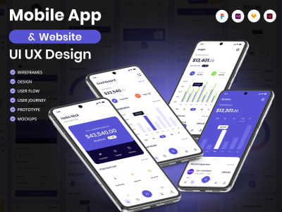 Stunning mobile app UI UX designs in figma for IOS android website UI ...