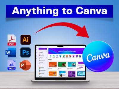 Get your PDF or Image converted into Canva (fully editable)