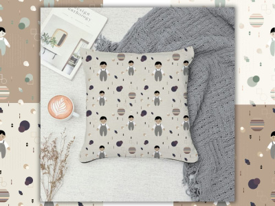 Seamless pattern for kids | Kawaii & Cute, for Apparel & accessory