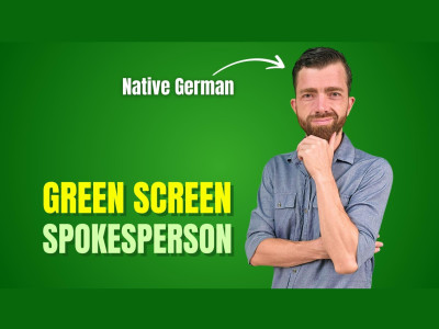 A german green screen actor and spokesperson