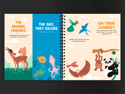 Childrenstory book illustrations for any platform