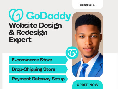 GoDaddy Website Design, GoDaddy Website Redesign, Landing Page development