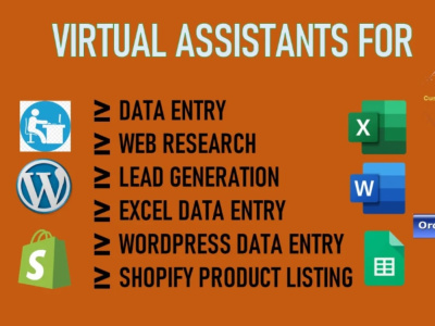 Fast Data Entry | Web Research | Copy Paste Typing Job | Virtual Assistant