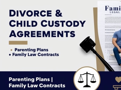 Divorce, child custody agreements, family law contract, parenting plan