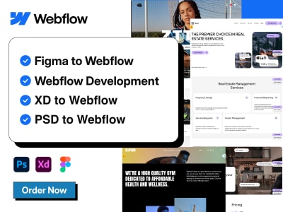 Webflow design, Webflow developer | Figma to Webflow expert | Upwork