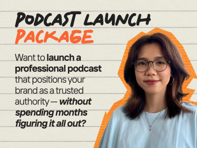 Podcast launch package for B2B brands